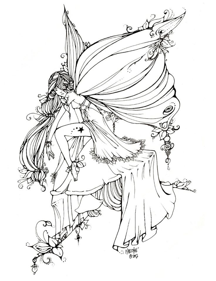 736x955 Most Interesting Fairy Coloring Pages For Adults Good Adult 55