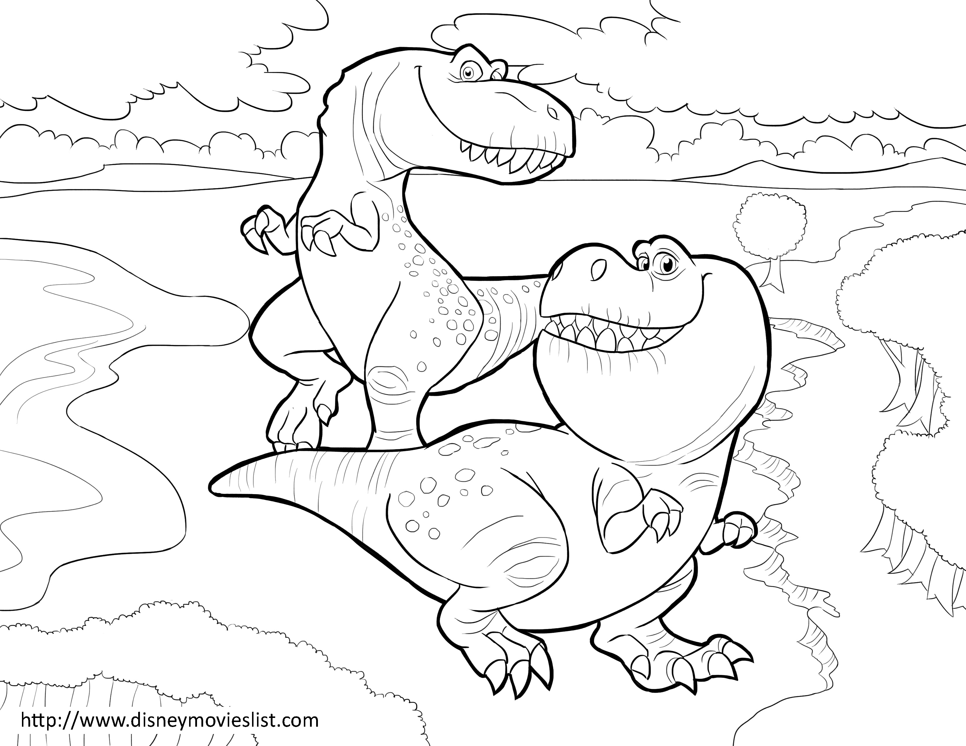 3300x2550 Nash Amp Butch The Good Dinosaur Coloring Pages