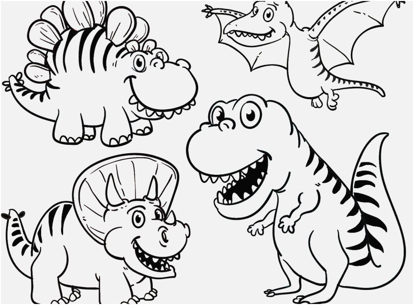 827x609 Dinosaur Coloring Pages For Toddlers Capture Printable The Good