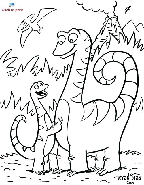500x644 Good Dinosaur Coloring Pages Pdf Color Page Cute Printable Dinosau