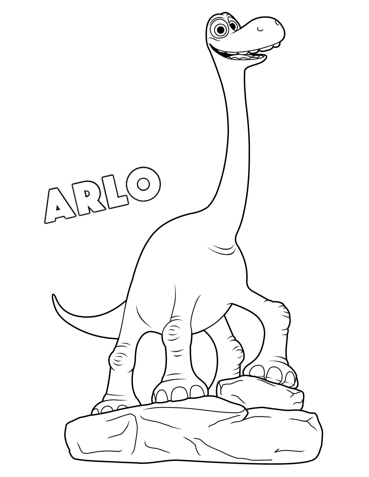 1275x1650 Printable The Good Dinosaur Coloring Pages