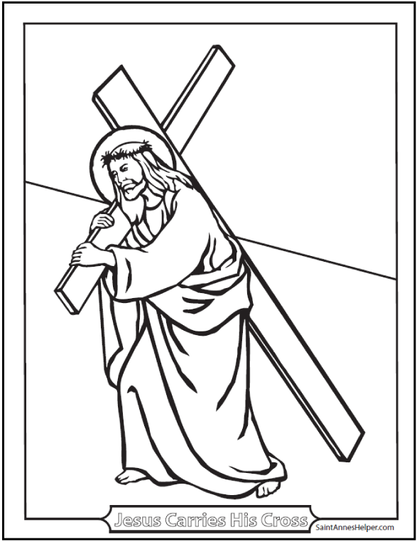 590x762 Good Friday Coloring Pages For God So Loved The World