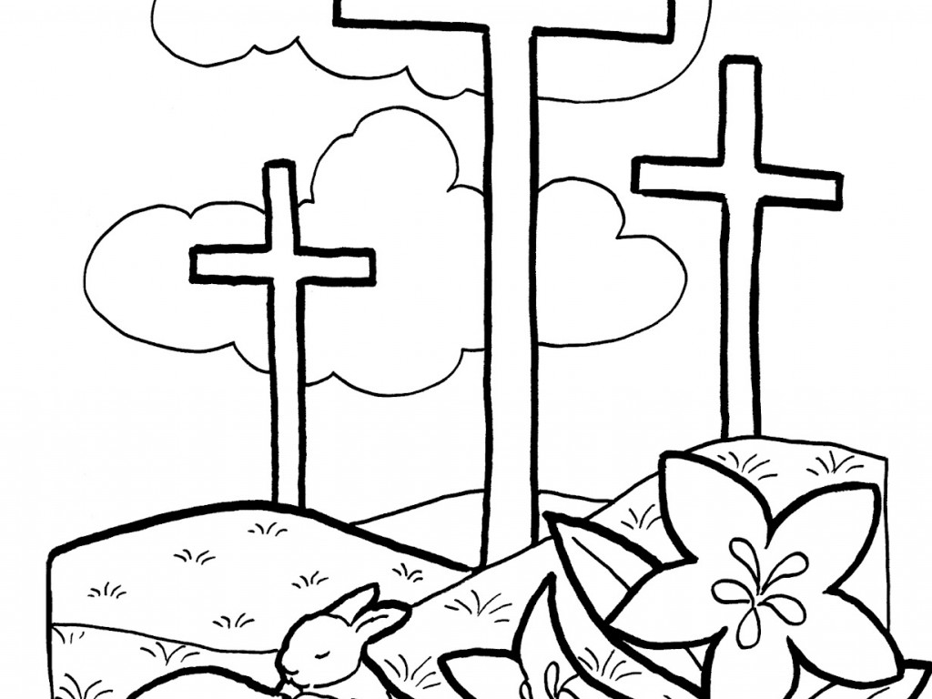 1024x768 Good Friday Coloring Pages