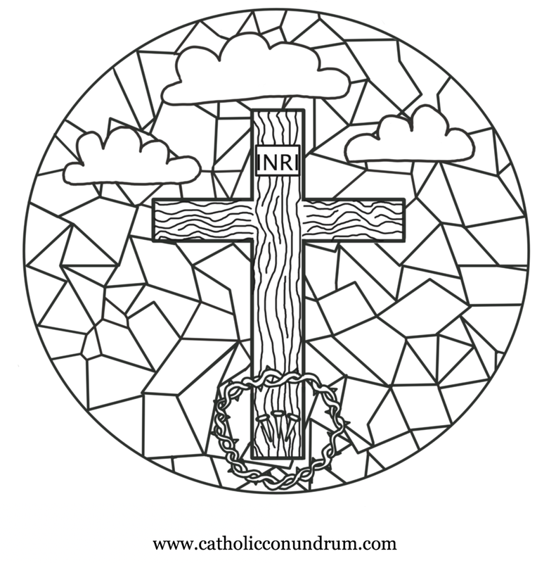791x800 Free Good Friday Stations Of The Cross Adult Coloring Page