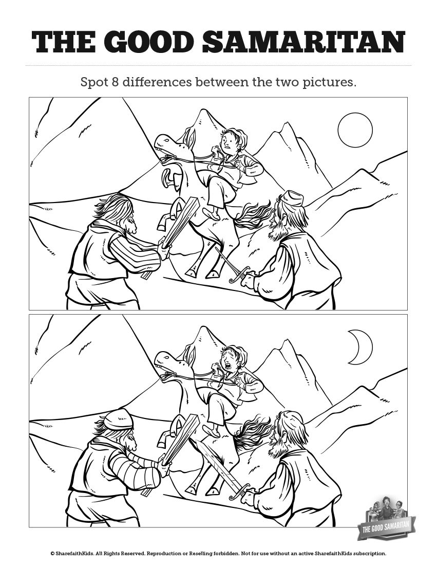 Good Samaritan Coloring Page