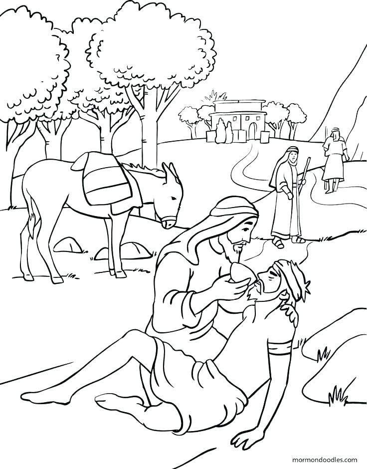 736x940 The Good Samaritan Coloring Pages