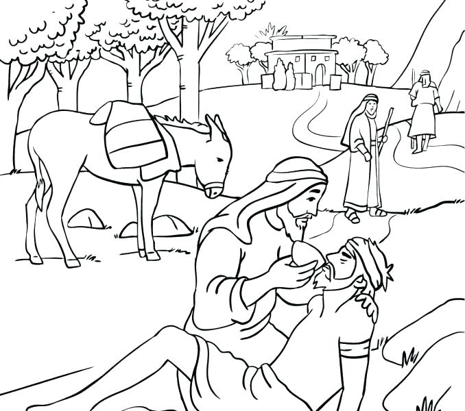 678x600 Coloring Page Good Samaritan Coloring Page Good Samaritan Free