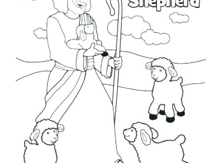 440x330 Good Shepherd Coloring Page Shepherd Coloring Page Is Our Shepherd
