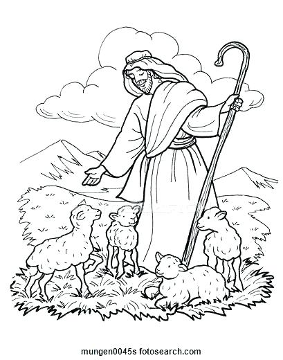409x520 Clip Art Coloring Pages Good Shepherd Coloring Page The Lord Is My