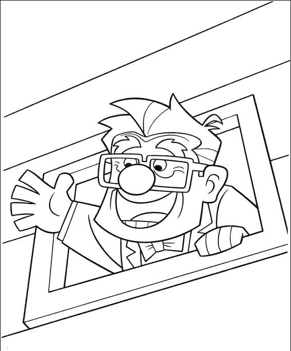 567x684 Up Coloring Pages Disney Movie Up Coloring Sheets