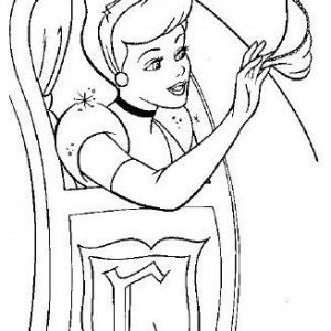 300x300 Cinderella Saying Goodbye Disney Coloring Pages Weddings
