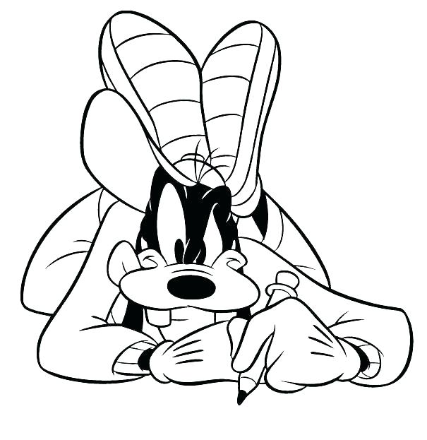605x623 Goofy Coloring Page Goofy Coloring Page Good Goofy Coloring Pages