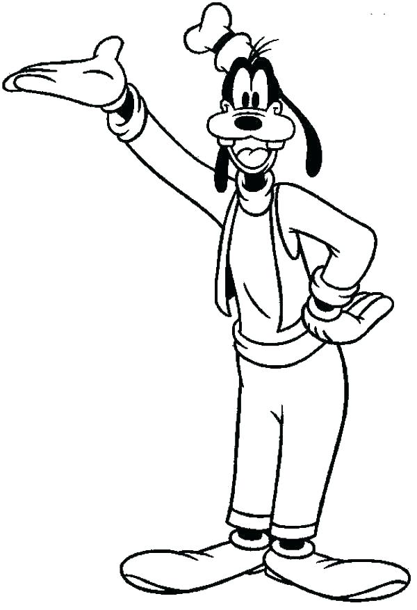600x877 Disney Goofy Coloring Pages