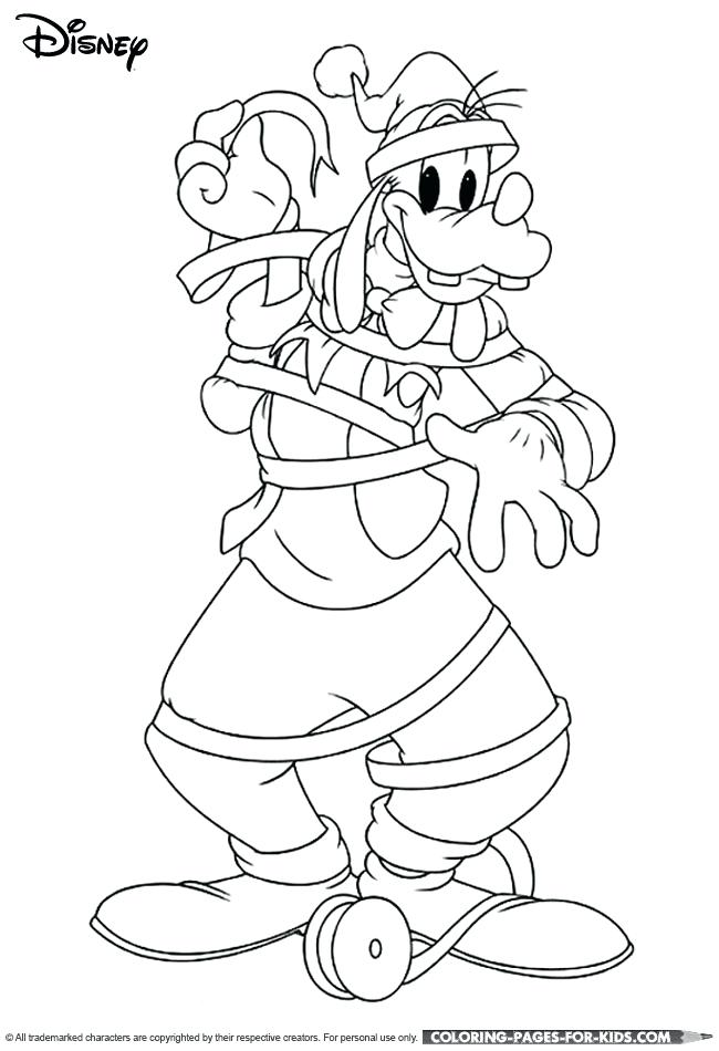650x950 Christmas Coloring Pages Kids And Goofy Wrapping Coloring Page