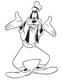236x305 Goofy Invite Goofy Coloring Pages Cricut, Mice