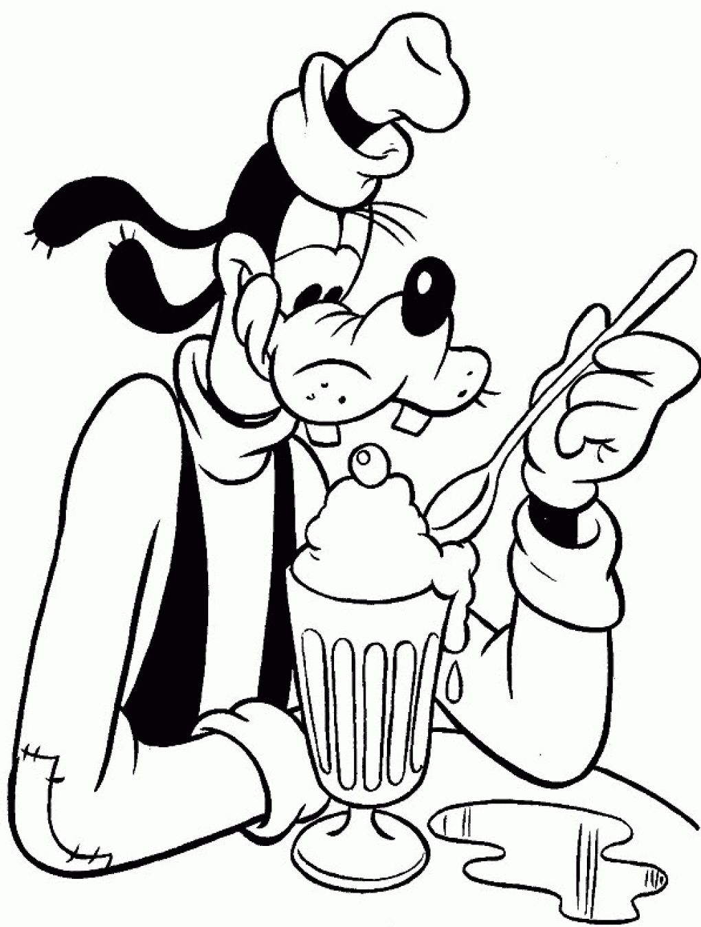 1020x1350 Free Printable Goofy Coloring Pages For Kids Color Sheets, Adult