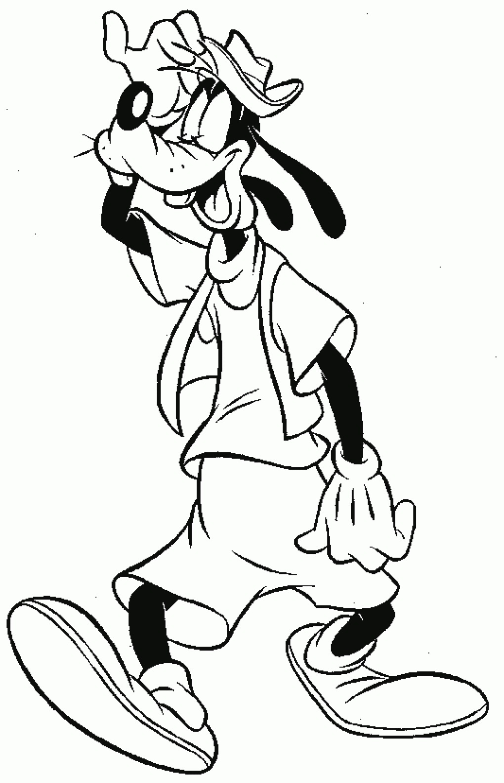 1020x1584 Free Printable Goofy Coloring Pages For Kids