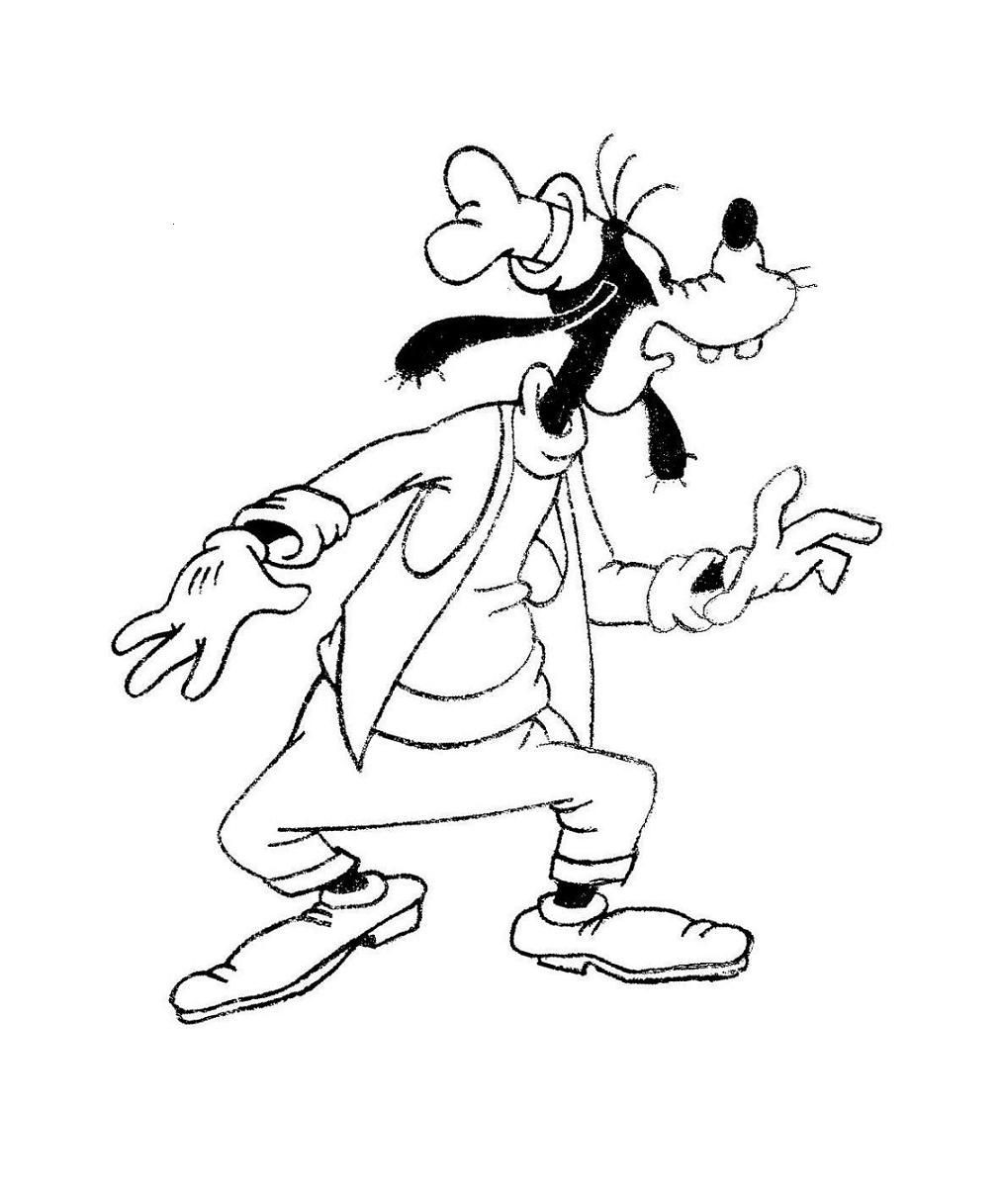 1013x1217 Goofy Coloring Page Wagashiya