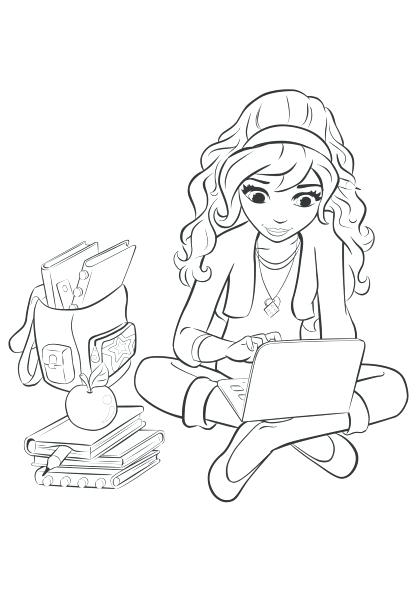 418x591 Friends Coloring Pages Printable Free Google Lego Friends Coloring