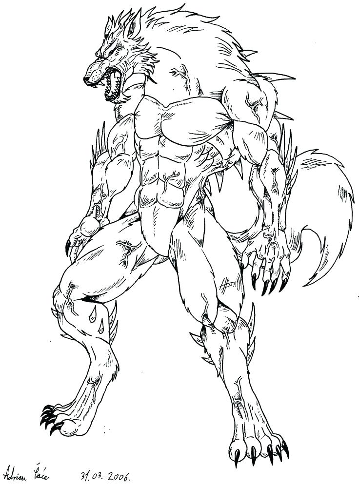 736x995 Werewolf Coloring Pages Goosebumps Coloring Pages Werewolf