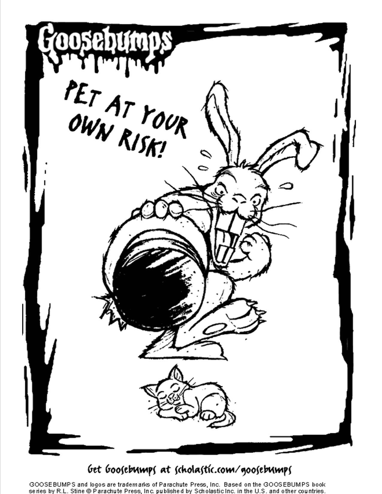 1275x1650 Scholastic Goosebumps Rabbit Coloring Page Free Of Goosebumps
