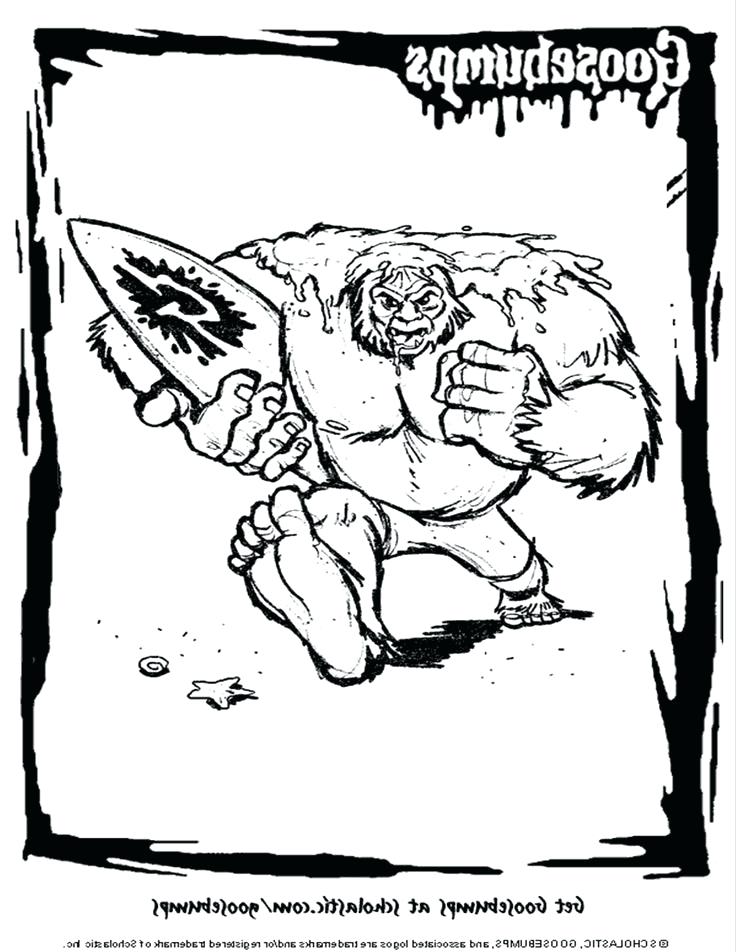 736x952 Goosebumps Coloring Pages Printable Scholastic Goosebumps Shrunken