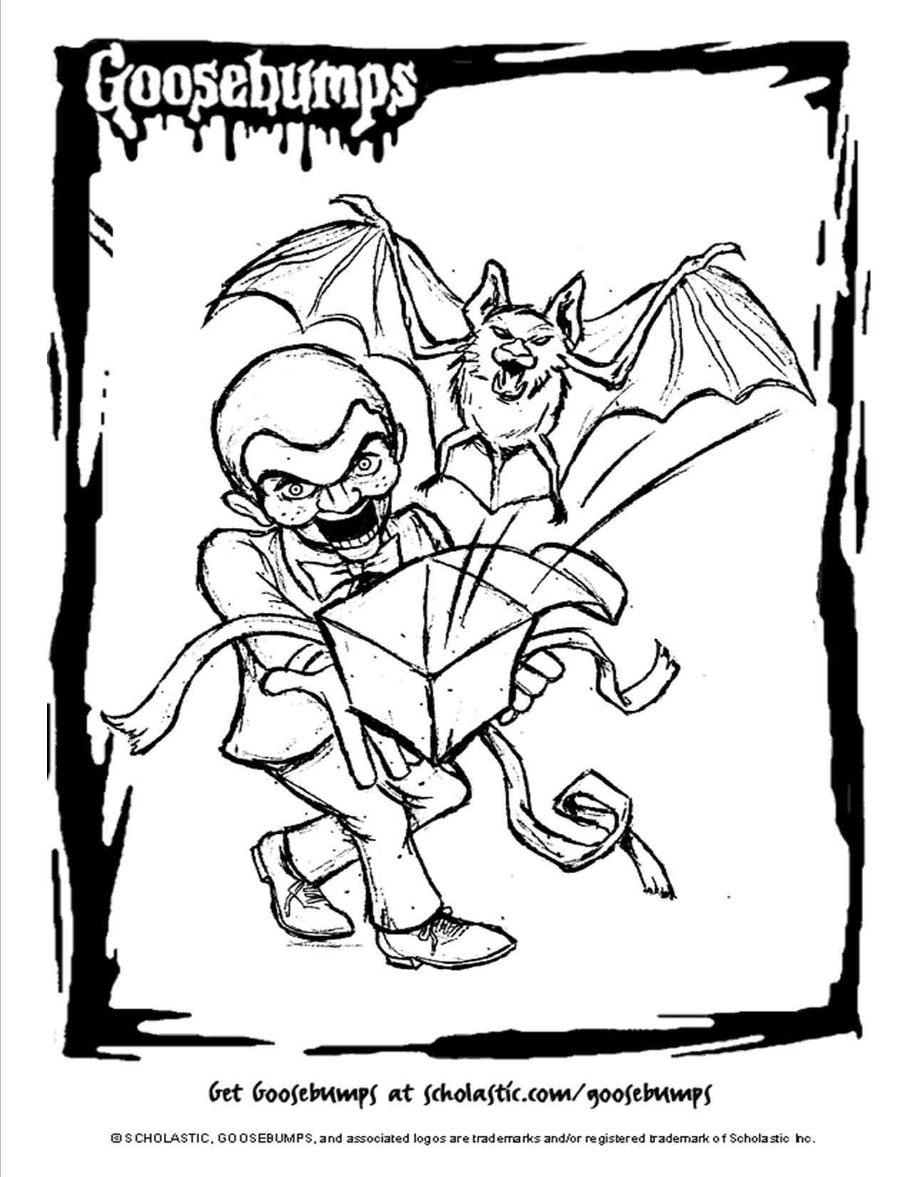 1275x1650 Scholastic Books Goosebumps Coloring Page. Movie Theater