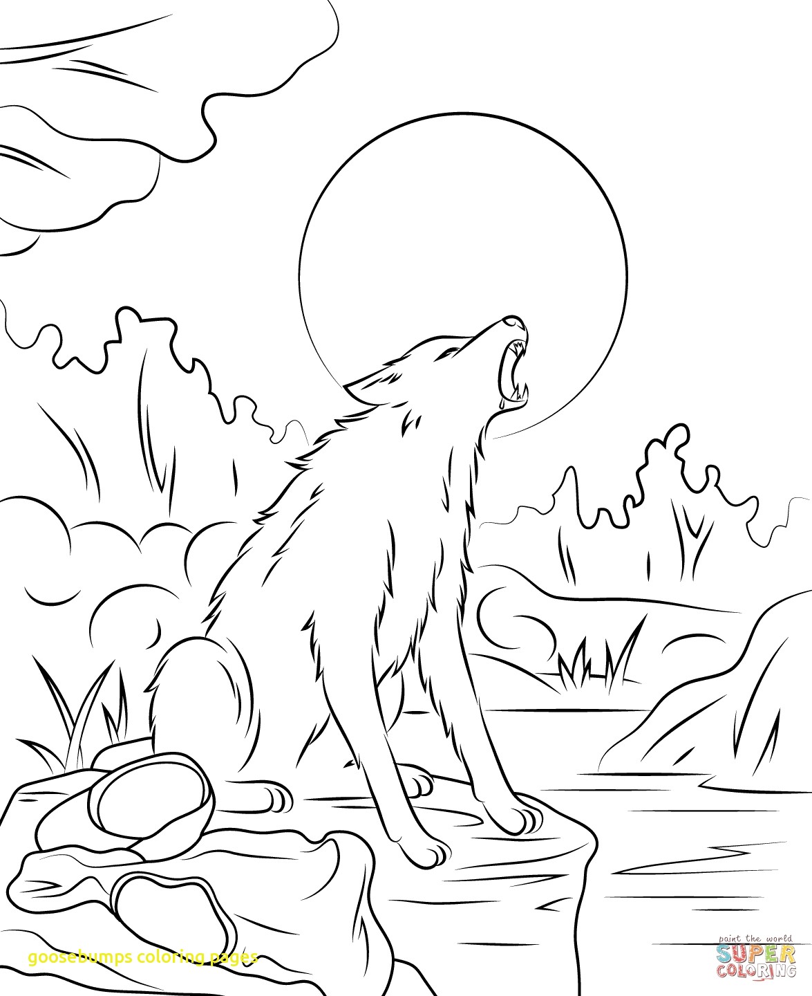 1175x1440 Goosebumps Coloring Pages With Goosebumps Pictures Print And Color