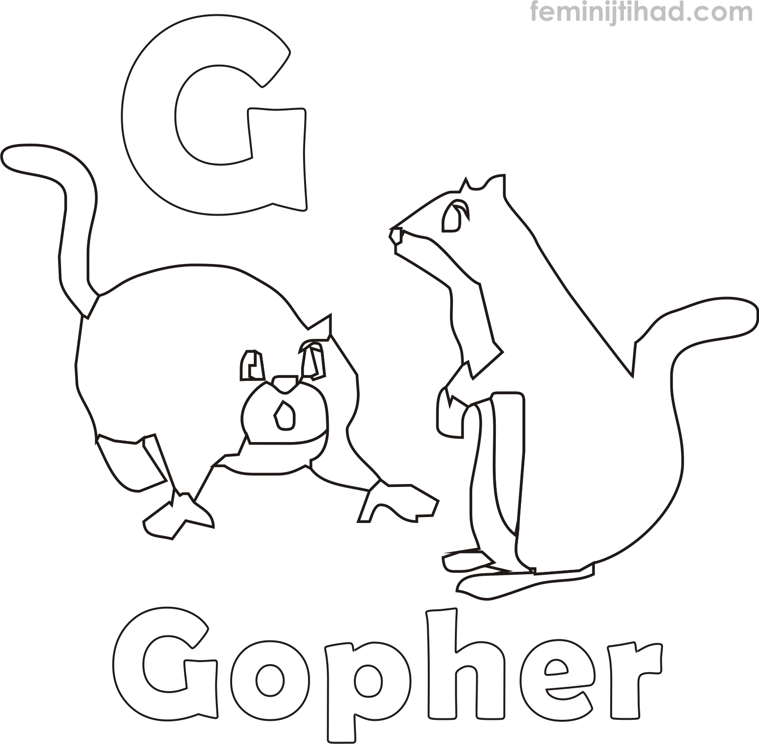 1540x1508 Gopher Coloring Pages Coloring Pages For Kids