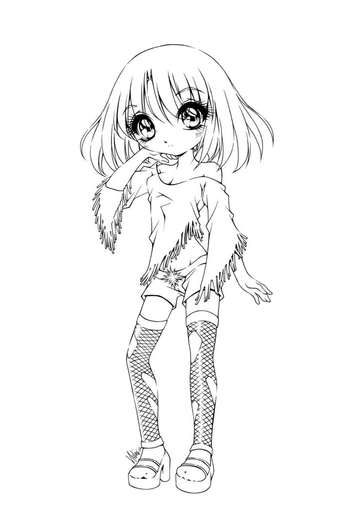 Goth Girl Coloring Pages
