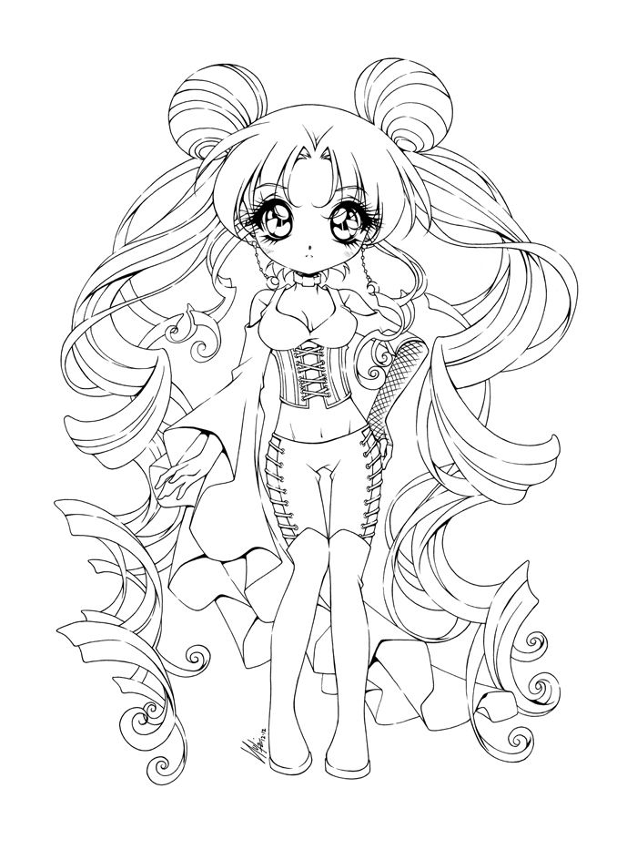 700x933 Goth Girl Coloring Pages