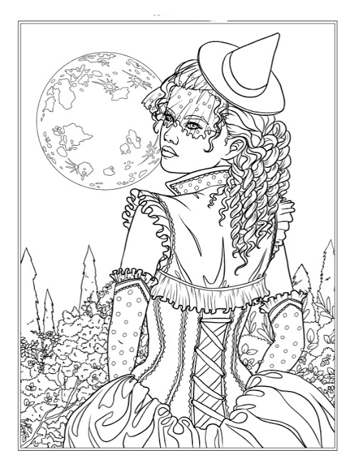492x640 Epic Gothic Coloring Book