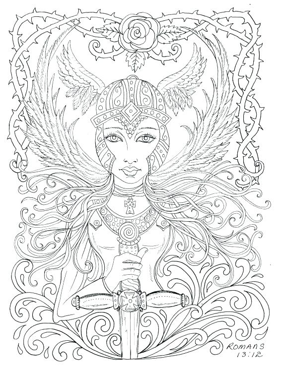 570x750 Gothic Coloring Pages Coloring Book And Angel Coloring Pages
