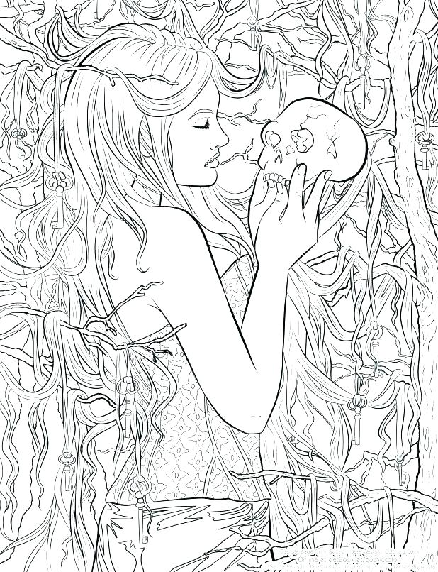 618x806 Goth Coloring Pages Simple Coloring Pages Print Ideas Goth Fairy