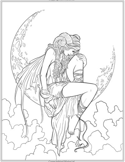 400x516 Gothic Coloring Pages For Adults Gothic Coloring Pages