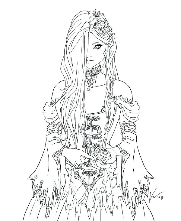 600x731 Goth Coloring Pages Gothic Colouring Pages Printable