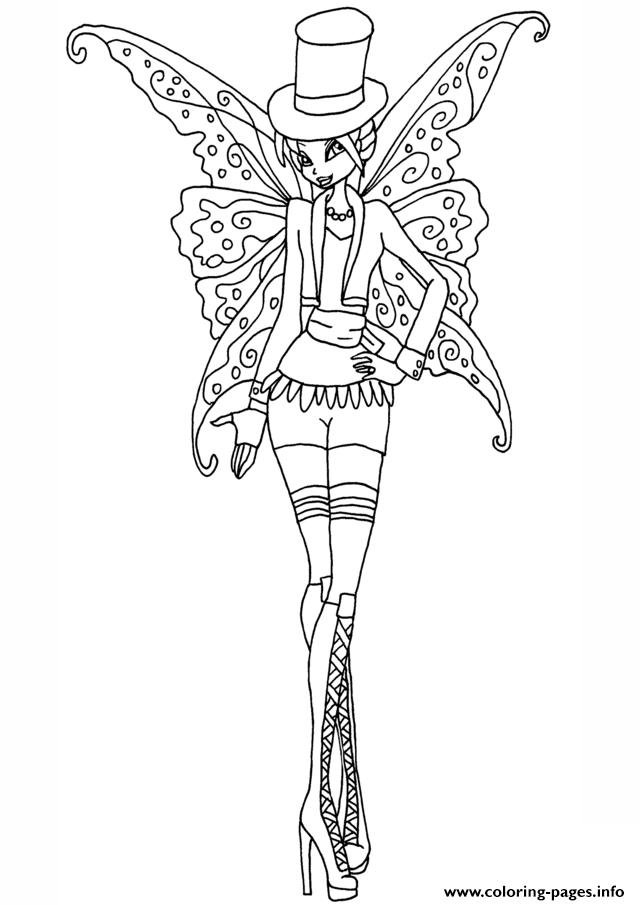 640x905 Gothic Bloom Winx Club Coloring Pages Printable