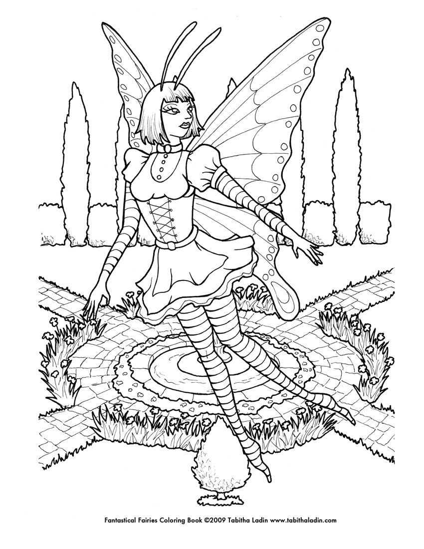 850x1100 Printable Gothic Fairy Coloring Pages Free Coloring Pages Download