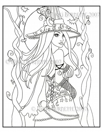 430x555 Vibrant Creative Gothic Coloring Pages For Adults Printable