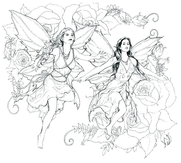 736x663 Coloring Pages Of Gothic Fairies