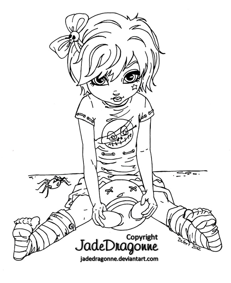 809x988 Best Gothic Fairy Coloring Page Printable Adult Goth For Styles