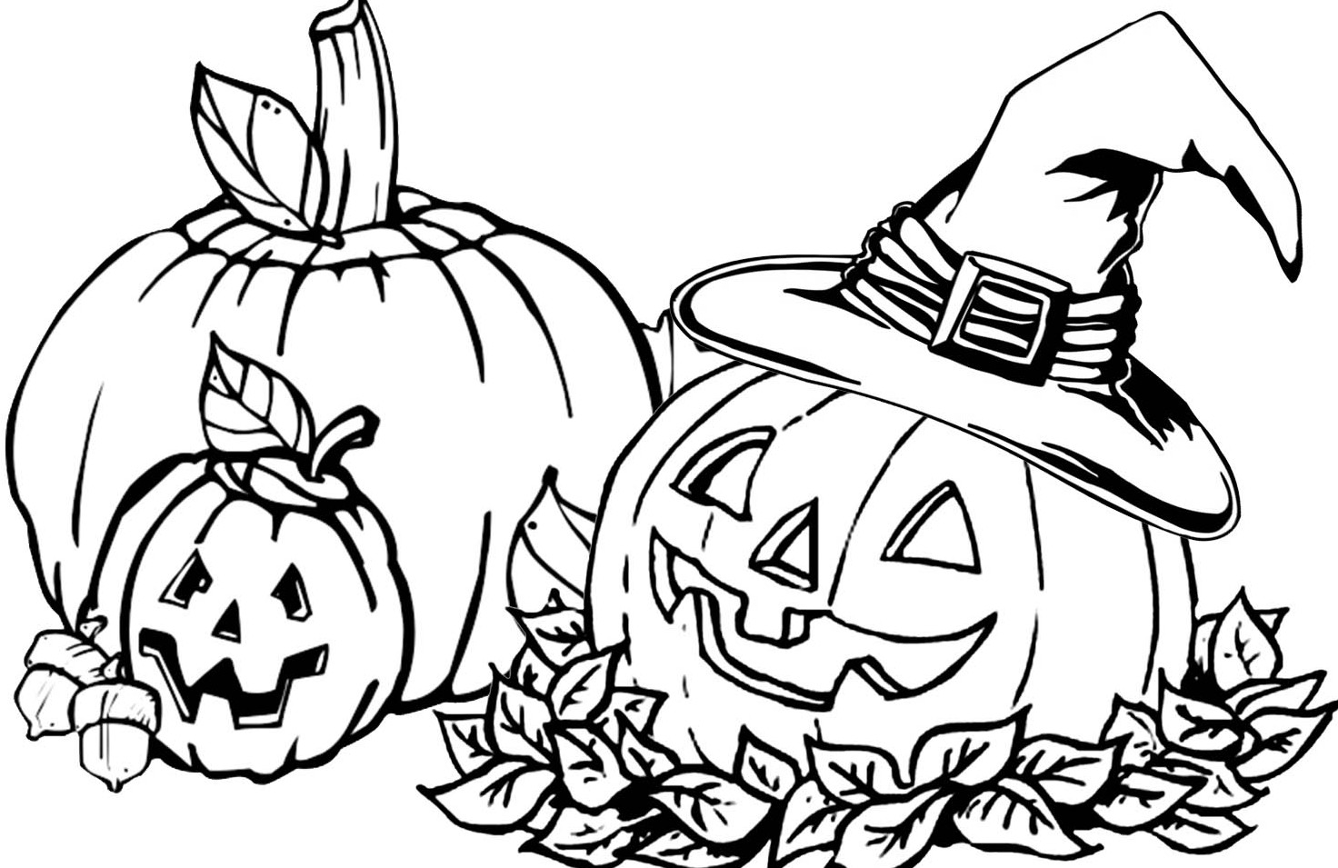 1472x955 Coloring Page Of A Pumpkin