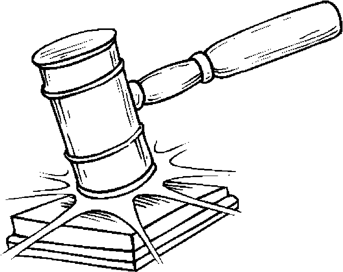 675x536 Judge And Gavel Coloring Page