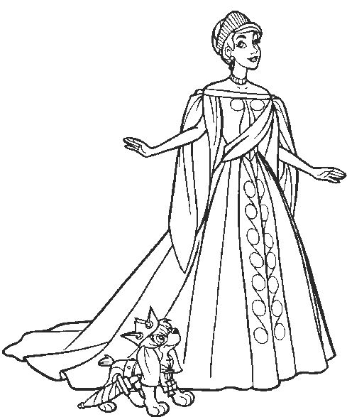 489x587 Princess Anastasia With Dog Coloring Pages Coloring Page
