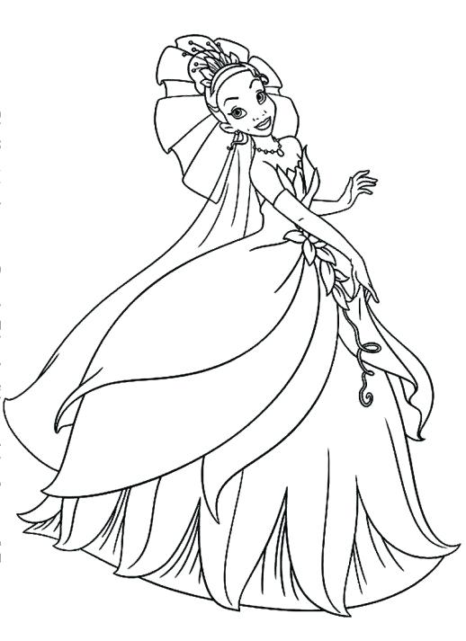 518x713 Wedding Dress Coloring Pages Coloring Page Dress Jasmine