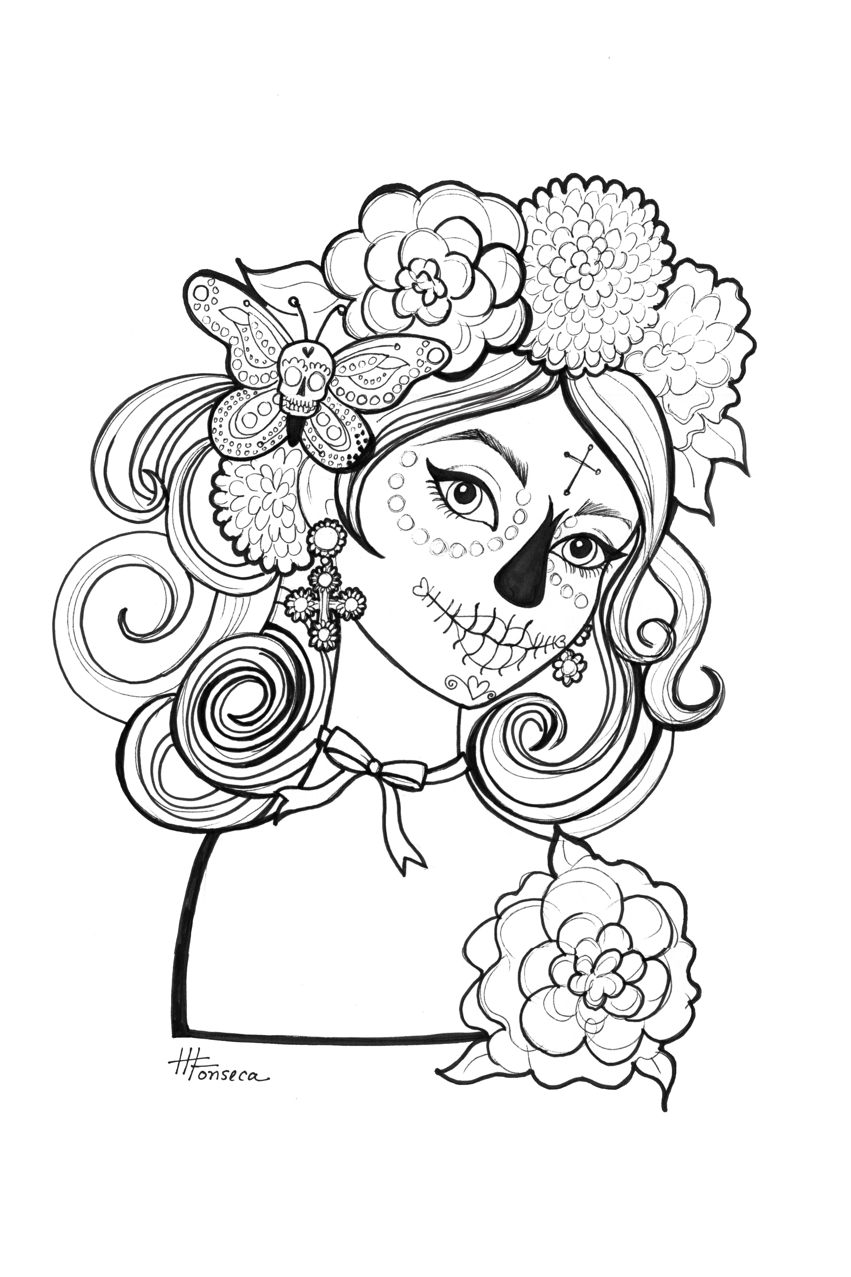 3600x5400 Ball Gown Coloring Page For Girls Printable Free Gallery