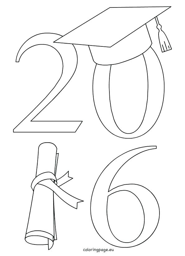 595x822 Coloring Graduation Cap Coloring Page Pin 3 Various Printable