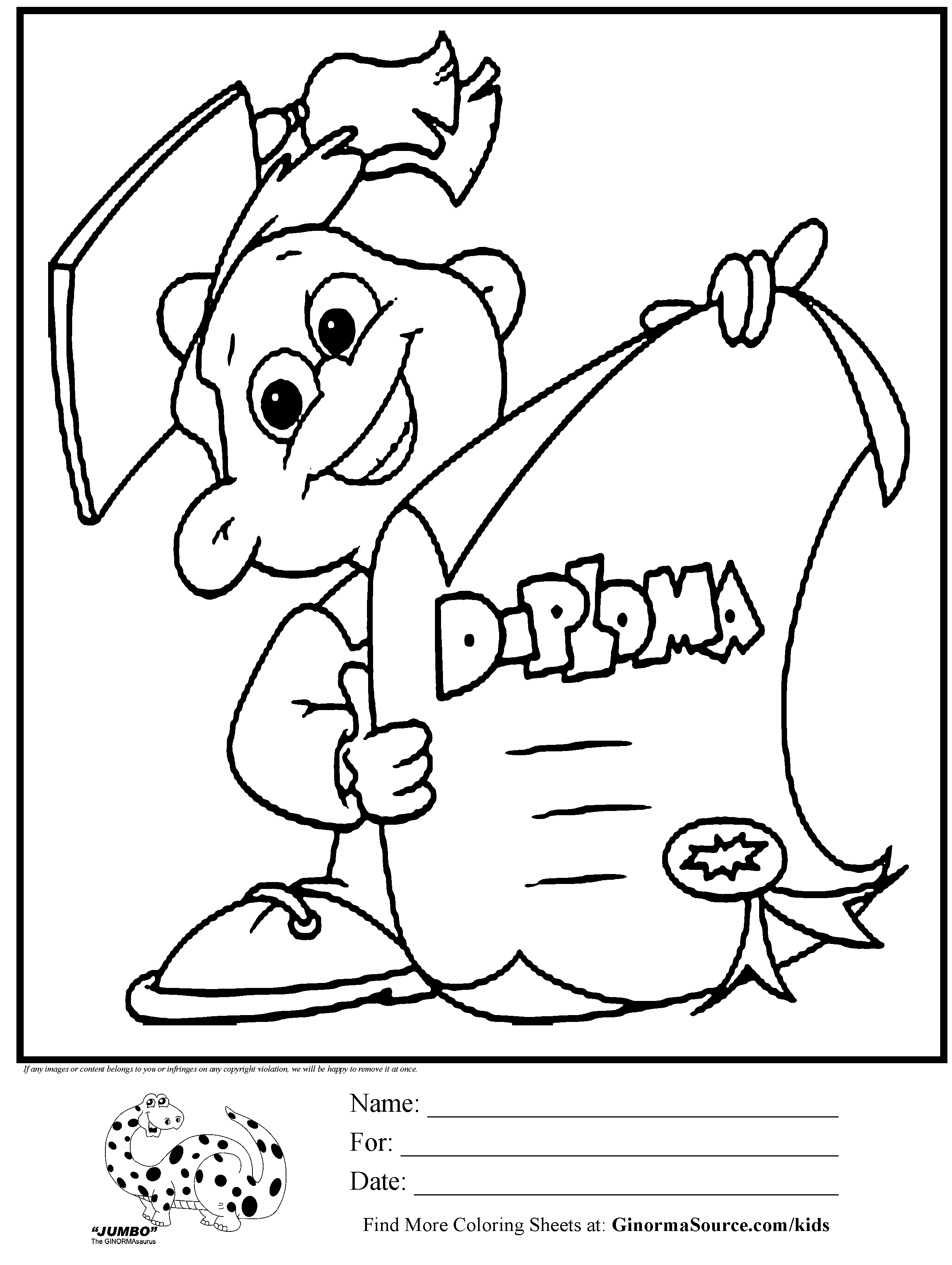 Graduation Coloring Pages