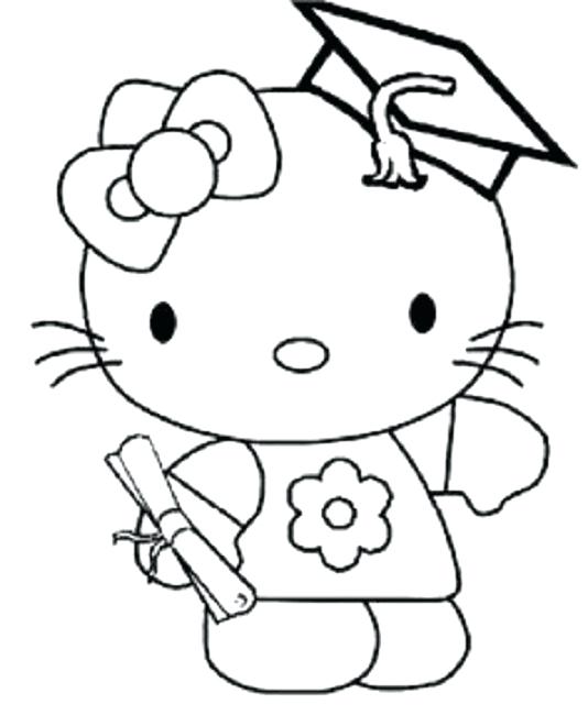 534x650 Graduation Coloring Pages Printable Hats Sheets Jetpackjoyride.co
