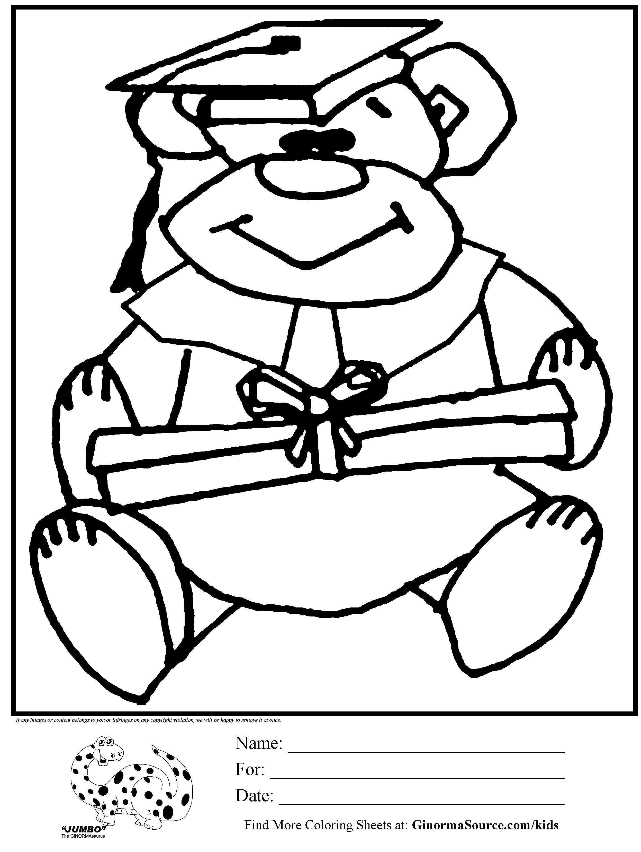 2493x3310 College Graduation Coloring Page Free Printable Pages